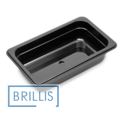 Гастроёмкость Brillis GN1/4-100 из черного поликарбоната