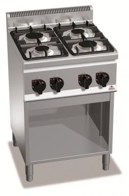 Плита профессиональная газовая Bertos G6F4M