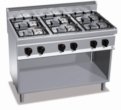 Плита профессиональная газовая Bertos G7F6MPW