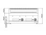 Гриль лавовый газовый GGM Gastro GLK873C