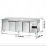 Холодильный стол GGM Gastro KTS227AND