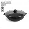 Сковорода чугунная WOK с крышкой 4,7л
